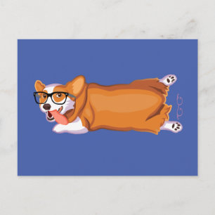 De Corgi Sploot Briefkaart