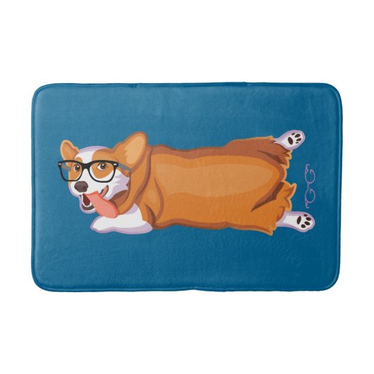 De Corgi Spoot Bath Mat (Voorkant)