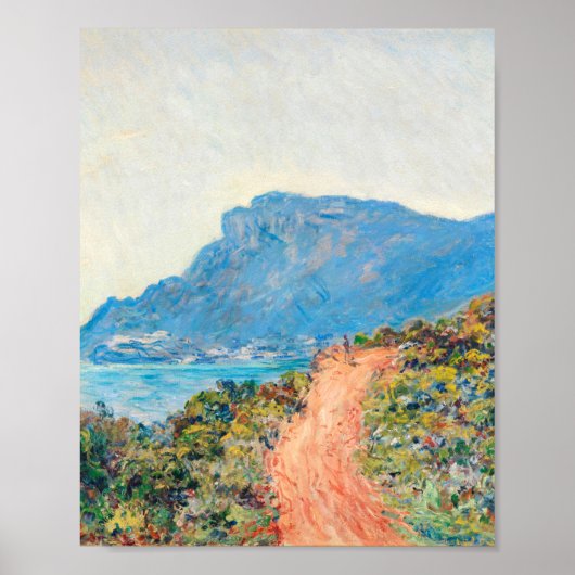 De Corniche bij Monaco door Claude Monet Poster (Voorkant)