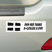 De Cornish Language Bumpersticker beschermen (Op auto)