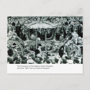 De coronatie van H.M. Queen Elizabeth Briefkaart