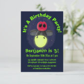 De correcte bliksemschicht insect de firefly illus kaart (Staand voorkant)