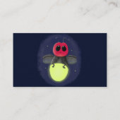De correcte bliksemschicht insect de firefly illus visitekaartje (Achterkant)