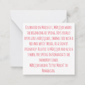 De Correspondance 1 carte à billet plat Martie (Dos)