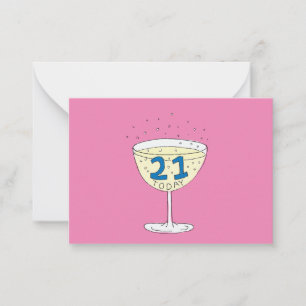 De Correspondance 21e carte anniversaire 21 Aujourd'hui