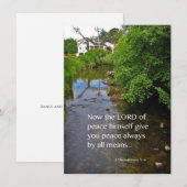 De Correspondance 2 Thessaloniciens 3:16 Carte photo vierge (Devant / Derrière)