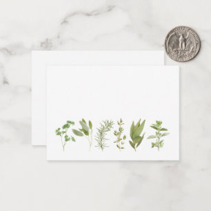 De Correspondance 6 HERBES FRAÎCHES Carte plate 3,5x2,5