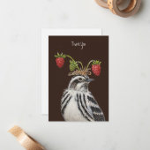 De Correspondance Adam merci carte à plat (Devant/Arrière en situation)