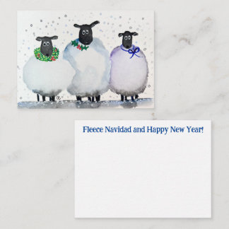 De Correspondance Aquarelle Noël et Carte pour notes du Nouvel An