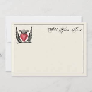 De Correspondance Armoiries héraldiques du coeur Carte d'armoiries