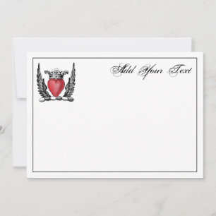 De Correspondance Armoiries héraldiques du coeur Carte d'armoiries