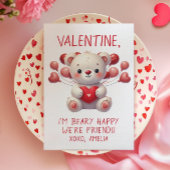 De Correspondance Beary Happable Teddy Valentine Carte Ballons