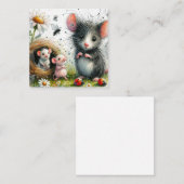 De Correspondance Belle carte souris (Devant / Derrière)