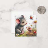 De Correspondance Belle carte souris (Devant/Arrière en situation)