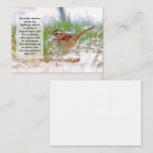 De Correspondance Bible Verse Écriture Note Carte Sparrow KJV (Devant / Derrière)