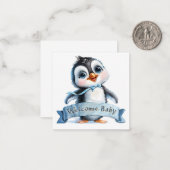 De Correspondance Bienvenue Nouvelle carte bébé (Devant/Arrière en situation)