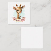 De Correspondance Bienvenue Nouvelle carte bébé (Devant / Derrière)