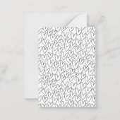 De Correspondance Black Simple Heart Classroom Carte Saint Valentin (Dos)
