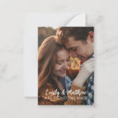 De Correspondance Blue Hydrangeas Enregistrer la carte Date (Dos)