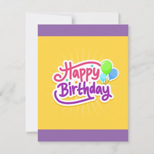 De Correspondance Bonne carte d'anniversaire ! (Devant)