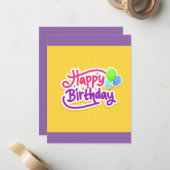 De Correspondance Bonne carte d'anniversaire ! (Devant/Arrière en situation)