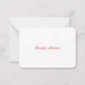 De Correspondance Bougie_Latina Note Frida Carte pour notes (Dos)