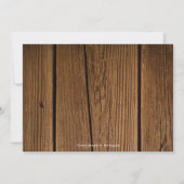 De Correspondance Calligraphie Bois Rustique, Serez-Vous Ma Carte Us (Dos)