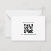 De Correspondance Calligraphie moderne Business QR Code carte cadeau (Dos)