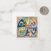 De Correspondance Carrelage en céramique sicilienne - P7 - Carte à n (Devant/Arrière en situation)