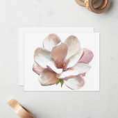 De Correspondance Carte à billet plat Southern Magnolia (Devant/Arrière en situation)