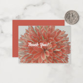 De Correspondance Carte à billets plats Merci éclatant (Devant/Arrière en situation)