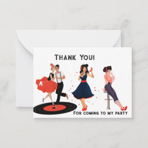 De Correspondance Carte à billets super Merci retro 1950