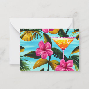 De Correspondance Carte à billets Tropical Hawaiian