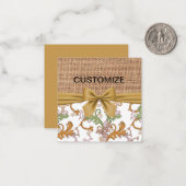 De Correspondance Carte à note fixe personnalisable (Devant/Arrière en situation)