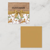 De Correspondance Carte à note fixe personnalisable (Devant / Derrière)