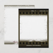 De Correspondance Carte à note plat (olive) (Devant / Derrière)