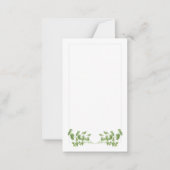 De Correspondance CARTE À Note Plat PARSLEY 3.5x2 / Verticale (Devant)