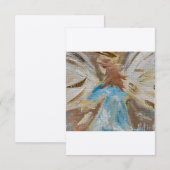 De Correspondance Carte à note plate Art original..angel (Devant / Derrière)