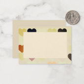 De Correspondance Carte à note plate avec coeur (Devant/Arrière en situation)