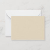 De Correspondance Carte à note plate avec coeur (Dos)