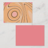 De Correspondance Carte à note plate avec conception abstraite (Devant / Derrière)