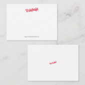 De Correspondance Carte à note plate Dziękujorian (Devant / Derrière)