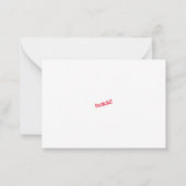 De Correspondance Carte à note plate Dziękujorian (Dos)