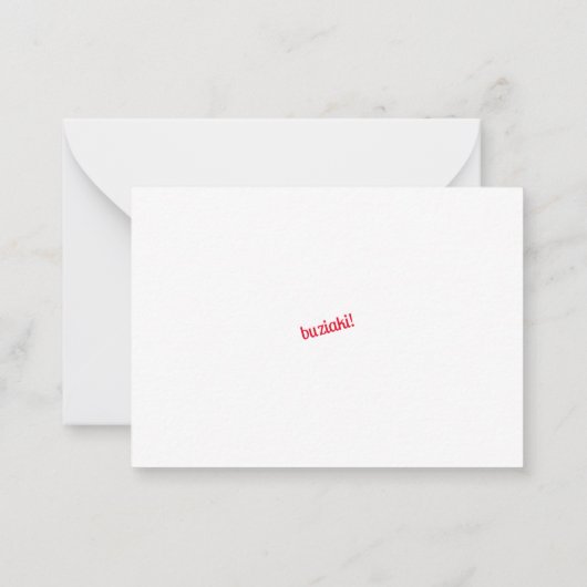 De Correspondance Carte à note plate Dziękujorian (Dos)