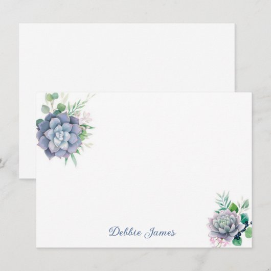 De Correspondance Carte à note plate-forme (Devant / Derrière)