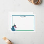 De Correspondance Carte à note plate --forme (Devant/Arrière en situation)