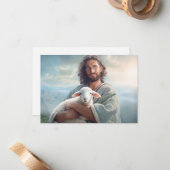 De Correspondance Carte à note plate Jésus (Devant/Arrière en situation)