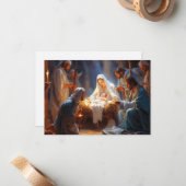 De Correspondance Carte à note plate Jésus (Devant/Arrière en situation)