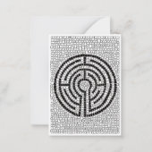 De Correspondance Carte à note plate LABYRINTH VII 3,5x2,5 (Devant)