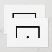 De Correspondance Carte à note plate Objectif (Devant / Derrière)